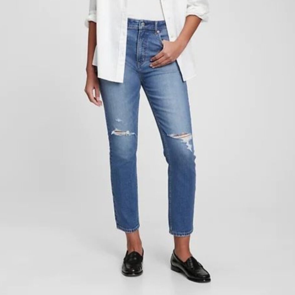 Gap Vintage Slim Sky High rise jeans medium blue size 26 regular